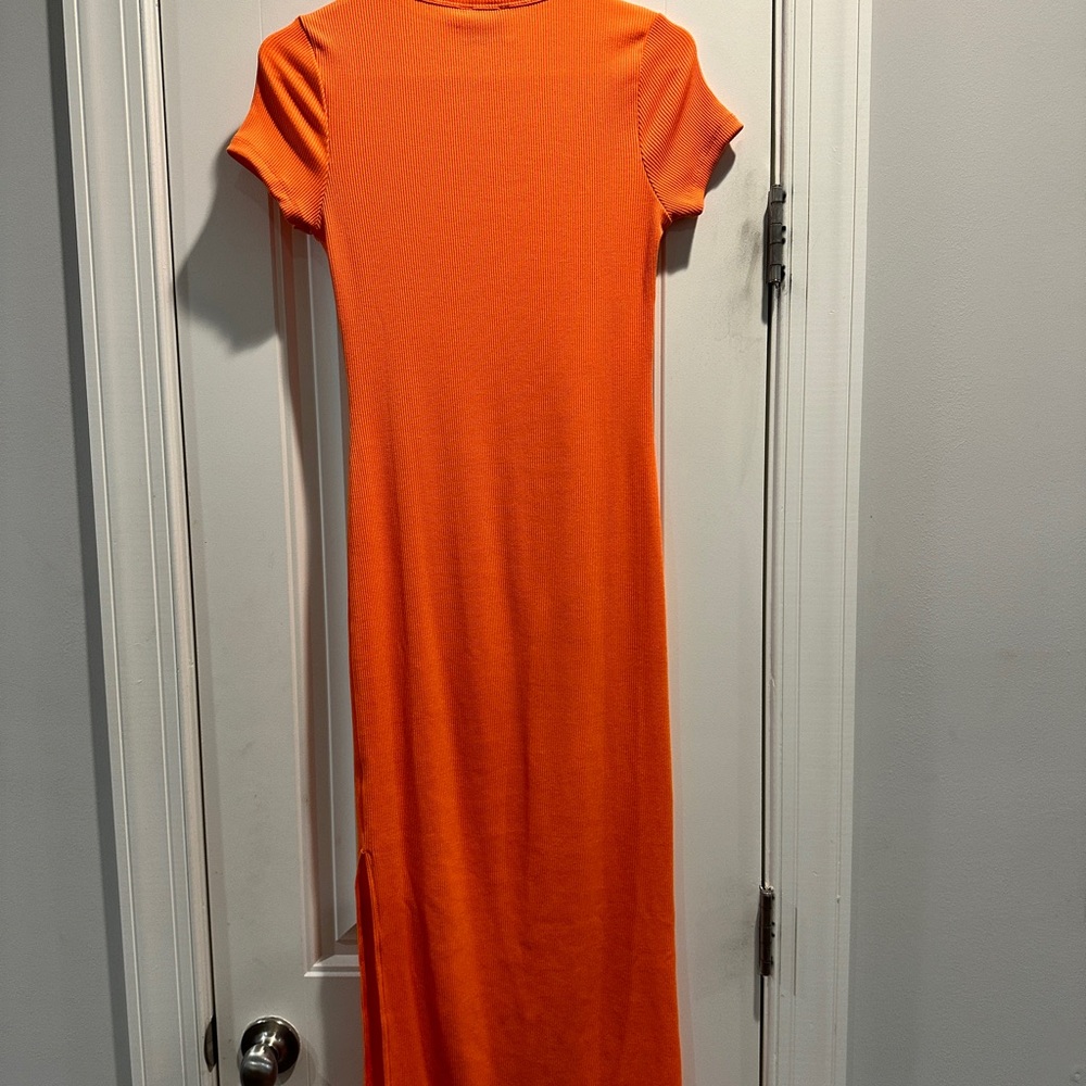 Hello Molly- Basic Not Basic Maxi Dress Orange - image 4
